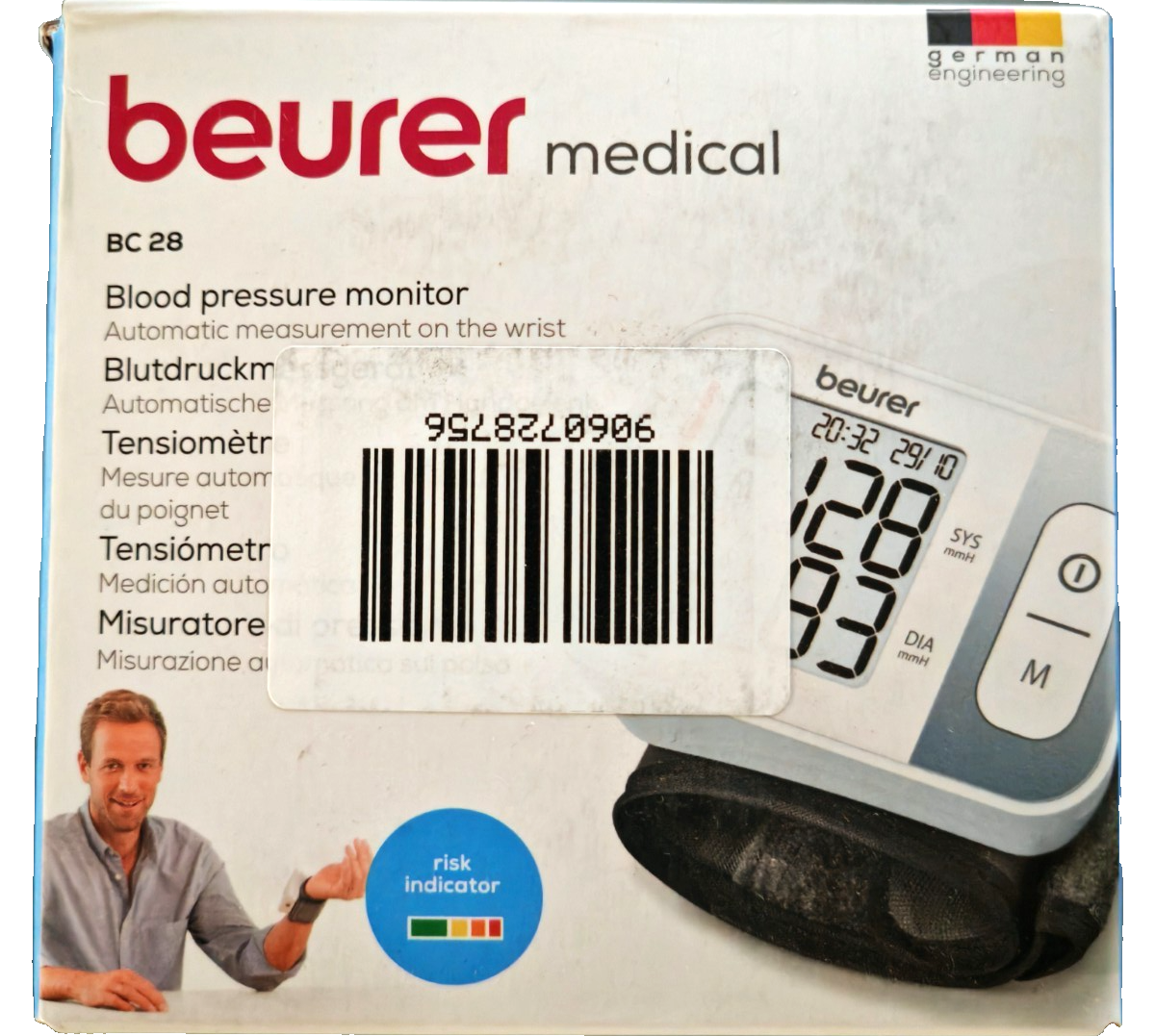 Beurer Blutdruckmessgerät BC28 Blutdruckmesser Pulsmessung Digital Gerät C-01