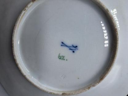Meissen Porzellan, Kaffeeuntersetzer, 3-teilig, 6z