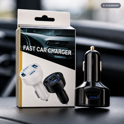 Intelligentize Fast Car Charger 4 USB Auto Ladegerät 12-32V Schnellladegerät A8