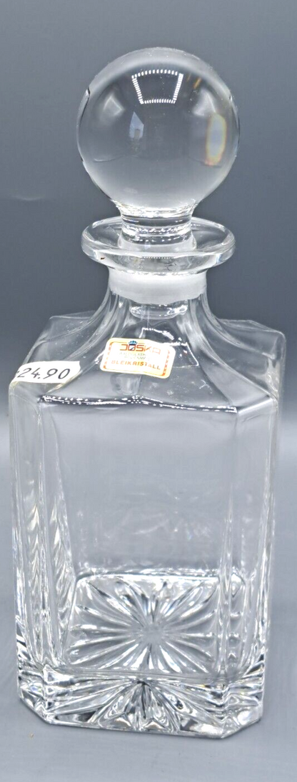Original Joska Waldglashütte Schnapsflasche 20cm Glas Rar Sammlerstück
