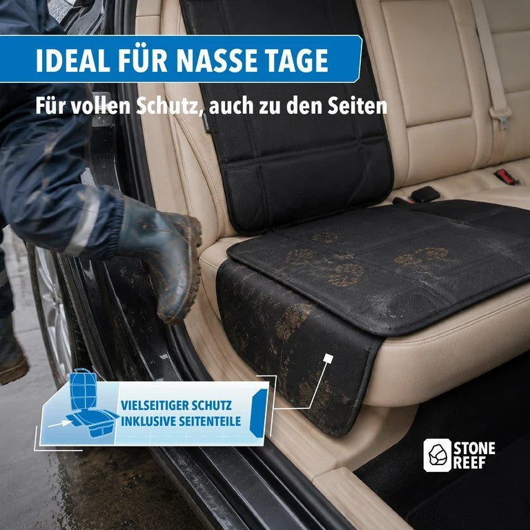 STONE REEF Kindersitzunterlage Autositz Sitzschoner ISOFIX Schwarz Schutzmatt A9