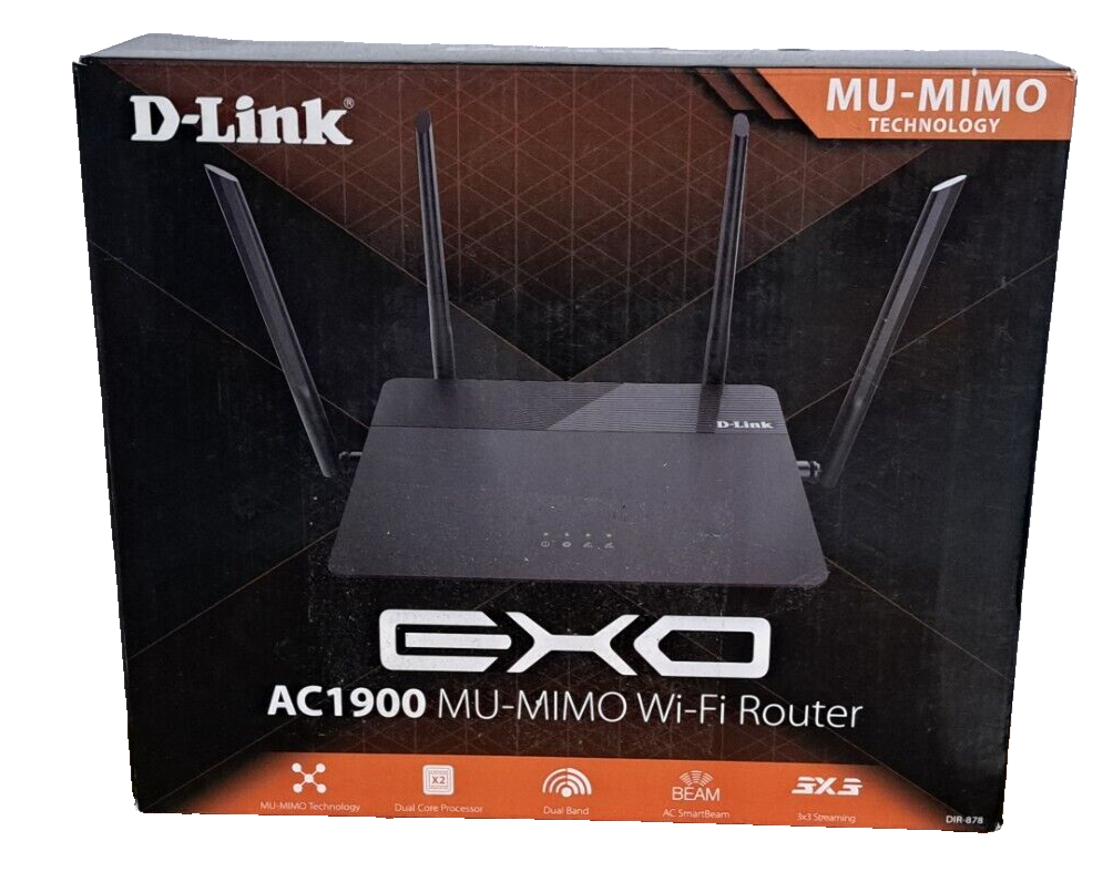 D-Link DIR-878 AC1900 Exo SmartBeam Gigabit Router WLAN-Bandbreite bis 1900 Mbit