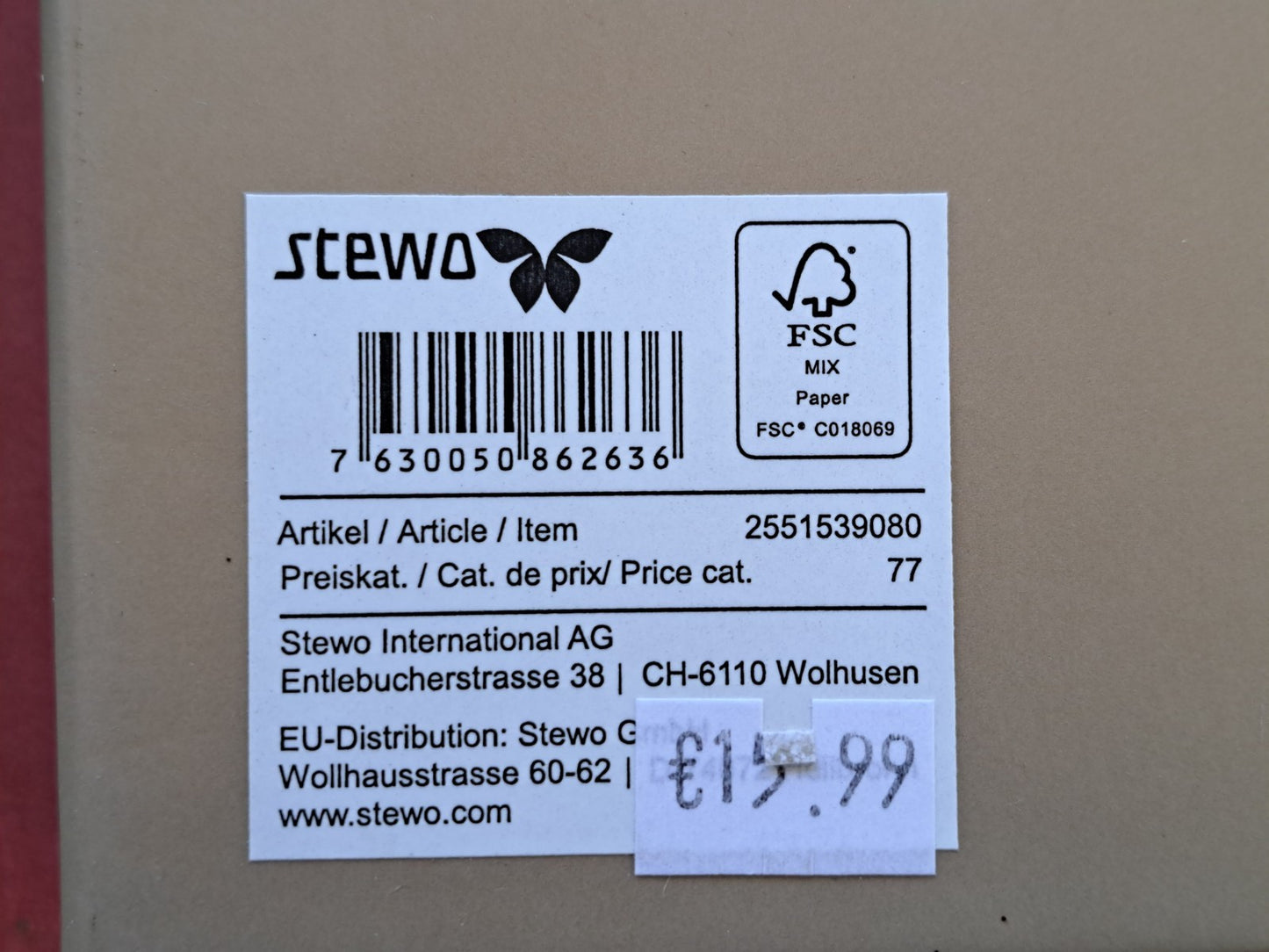Stewo Geschenkbox, Hochwertig, 33x24 cm, Weihnachten