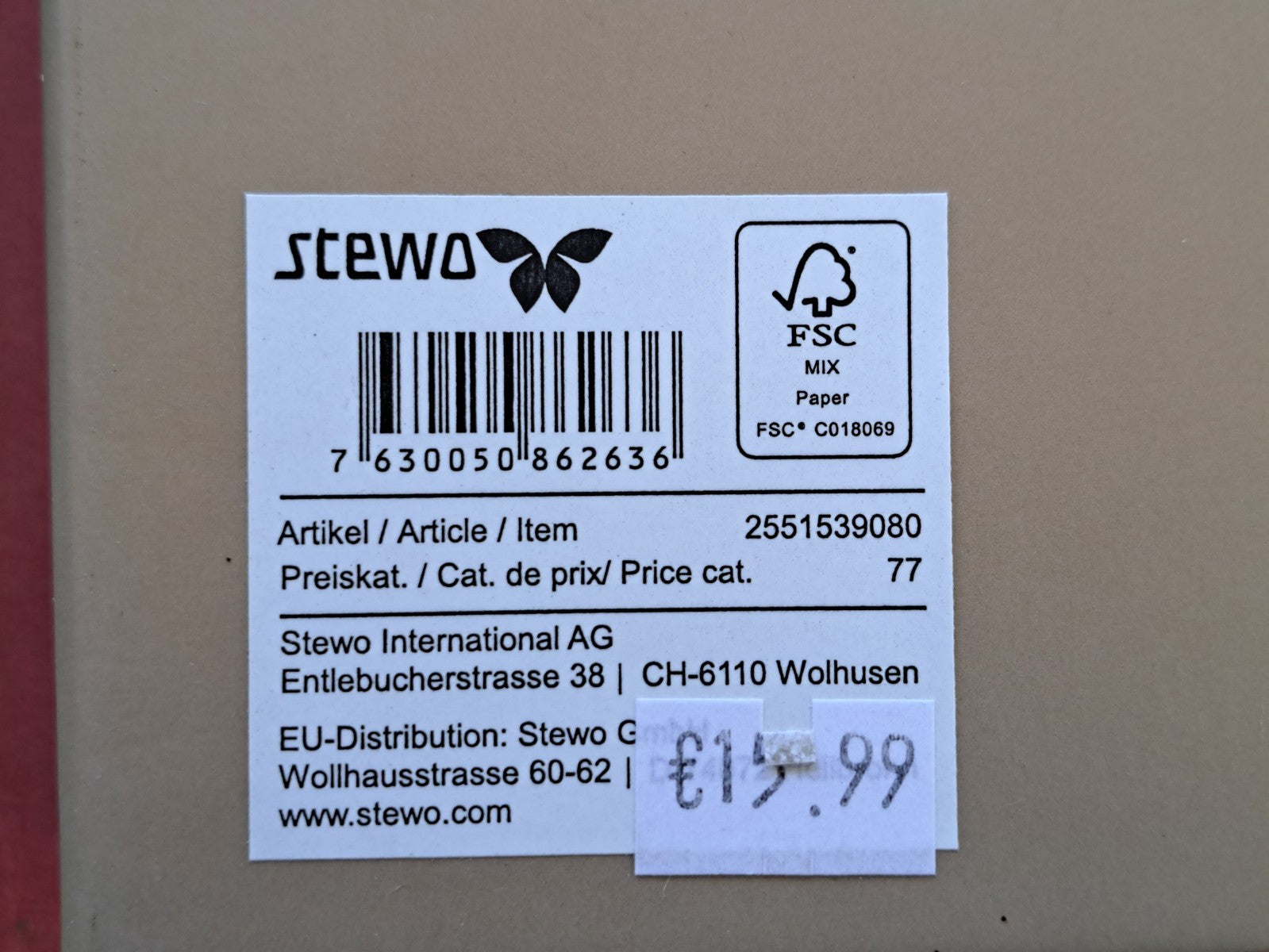 Stewo Geschenkbox, Hochwertig, 33x24 cm, Weihnachten