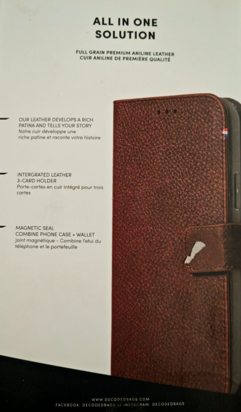 DECODED Detachable Wallet für iPhone 12 – Braun – MagSafe – Echtleder A9