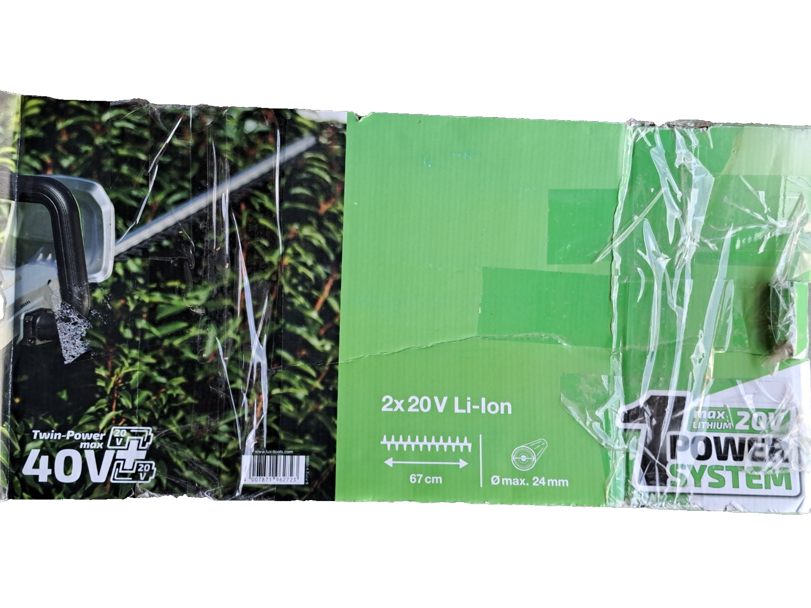 LUX Akku-Heckenschere 1 PowerSystem, Akkus nicht enthalten