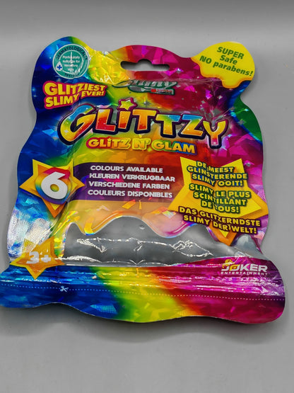SLIMY Glittzy 90g Blue Kinder Slime Glittery Play Clay Spielknete