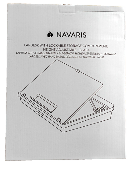 Navaris Laptop Tisch Bettablage Tablet Ständer 8 Stufen Schwarz