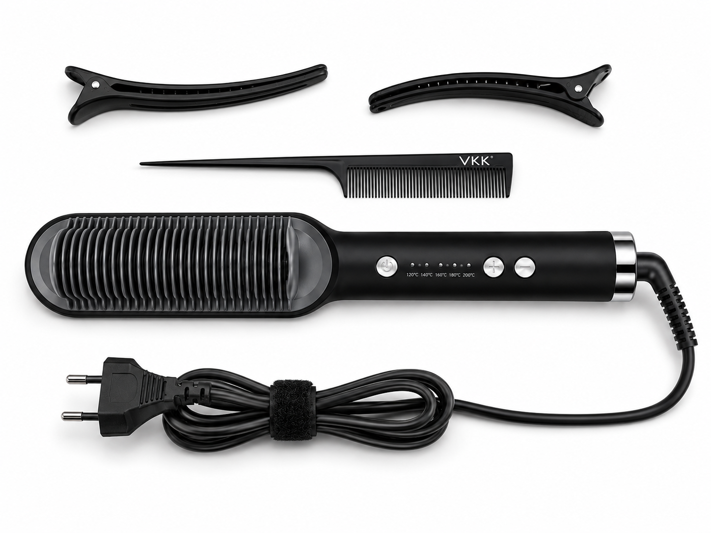 VKK Hair Straightener Brush VH0101 Glättbürste Haarglätter Keramik Styling C1