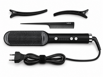 VKK Hair Straightener Brush VH0101 Glättbürste Haarglätter Keramik Styling C1
