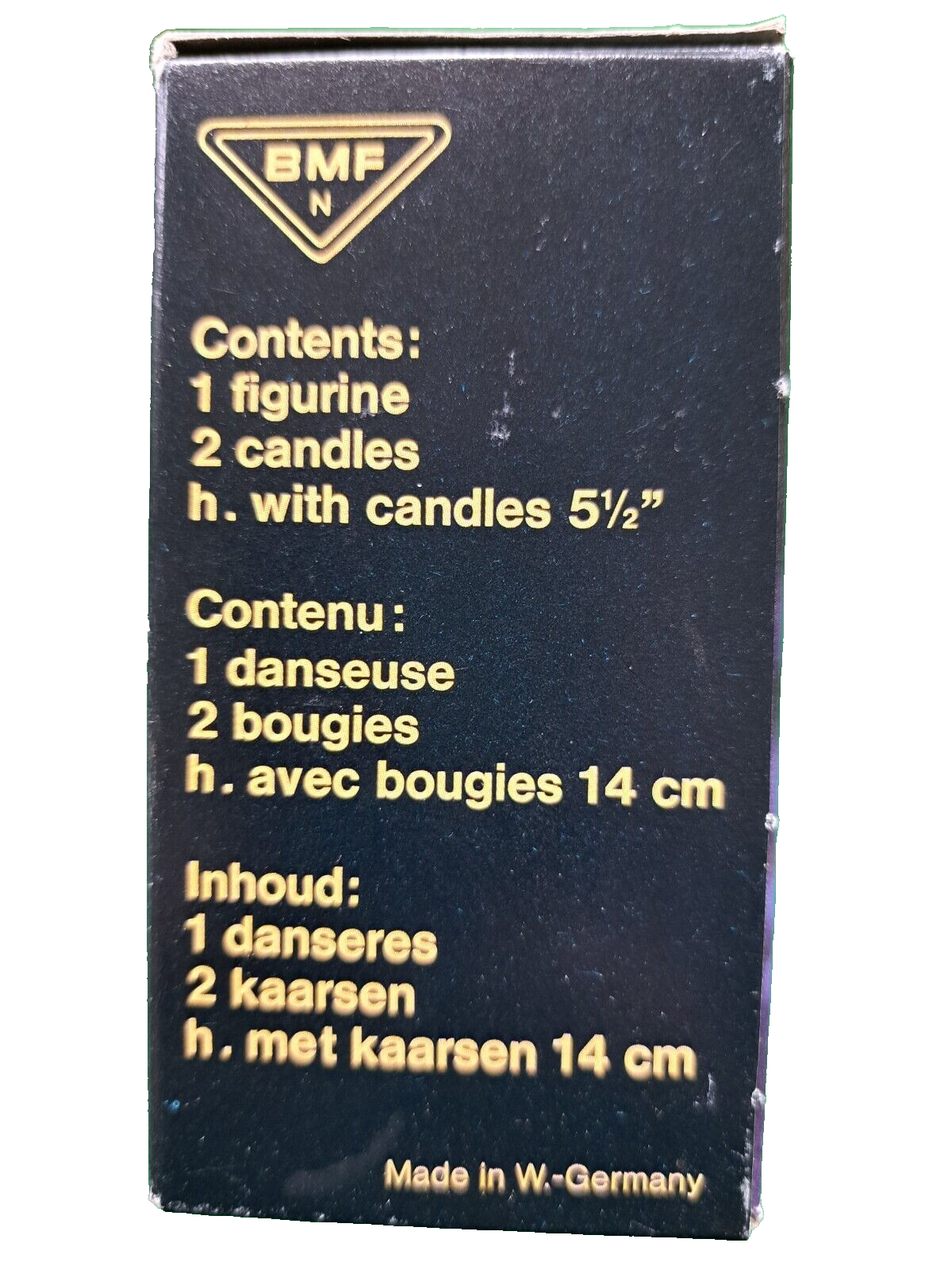 BMF Play Light Engel 24 Karat vergoldet, Kerzenständer