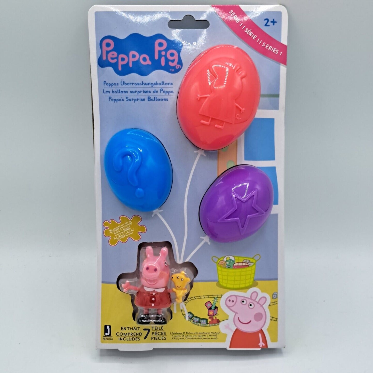 Peppa Pig Überraschungsballons - 1 Spielfigur und 3 Ballons Serie 1 - Spielzeug