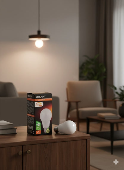 Civilight 7W LED A60 Birne, 470lm, 40W