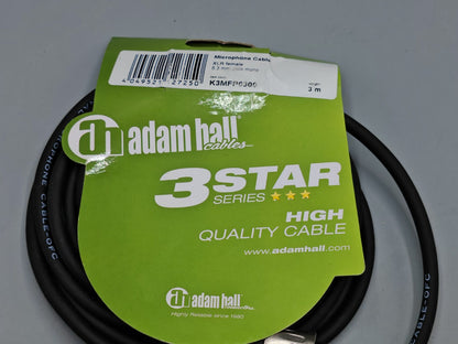 Adam Hall Cables Mikrofonkabel XLR Female, 3 Meter, 6.3 mm
