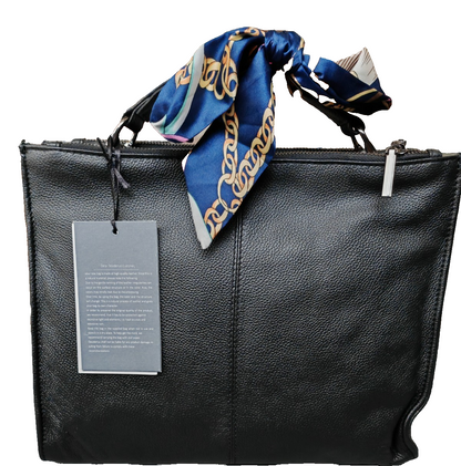 Desiderius Alivia Damen Ledertasche Schwarz Handtasche Cow Leather Goat Suede H3