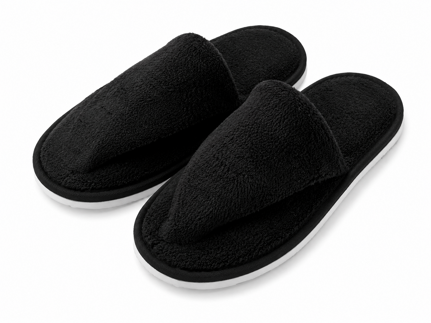 Spa Filzpantoffeln 12 Paar Gästehausschuhe waschbar Damen Herren Set G-02