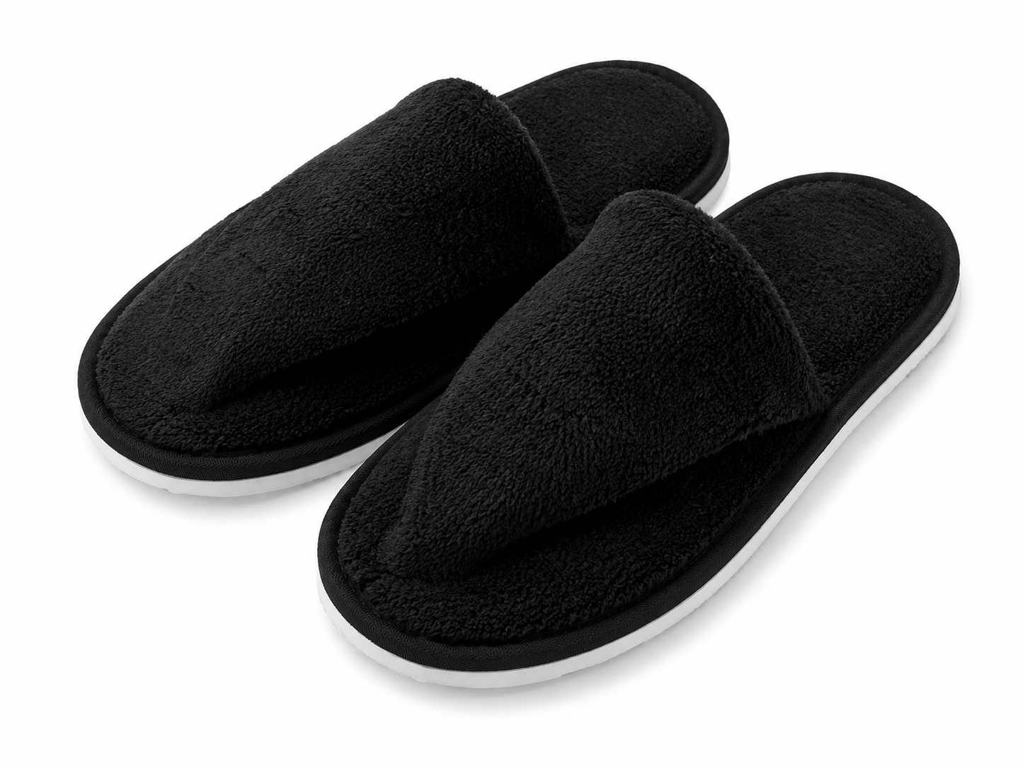 Spa Filzpantoffeln 12 Paar Gästehausschuhe waschbar Damen Herren Set G-02