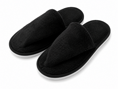 Spa Filzpantoffeln 12 Paar Gästehausschuhe waschbar Damen Herren Set G-02