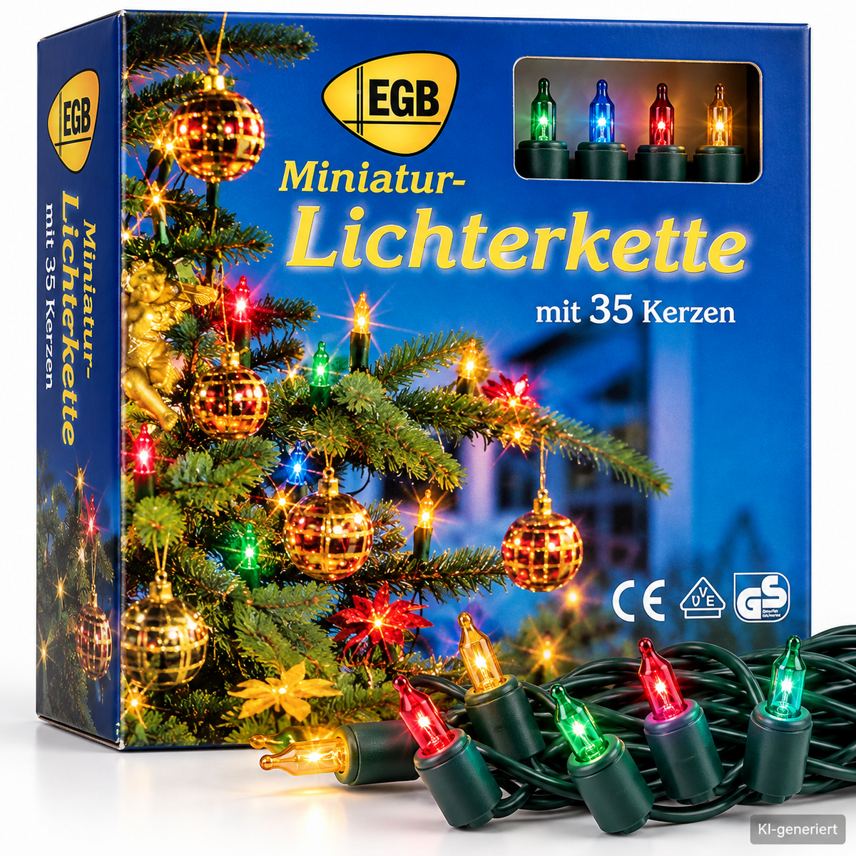 EGB Miniatur Lichterkette 35 Kerzen Weihnachtsbaum Innen Art. 850600 A34