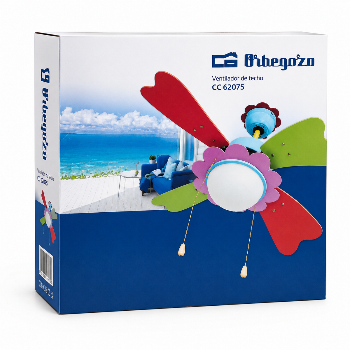 Orbegozo CC 62075 Deckenventilator Licht 75cm 50W 4 Flügel Kinderzimmer HA36