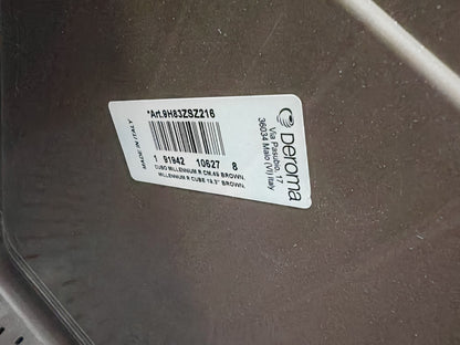 Deroma Cubo Millennium 49 cm Brownstone | Blumenkübel Pflanzkübel