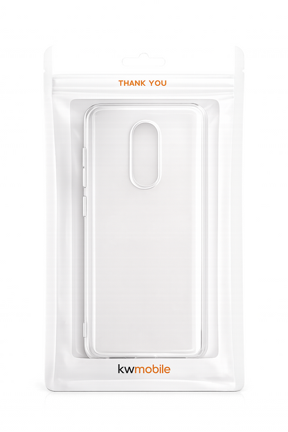 kwmobile Crystal TPU Hülle Transparent für Alcatel A3 XL Silikon Case Schutz A7