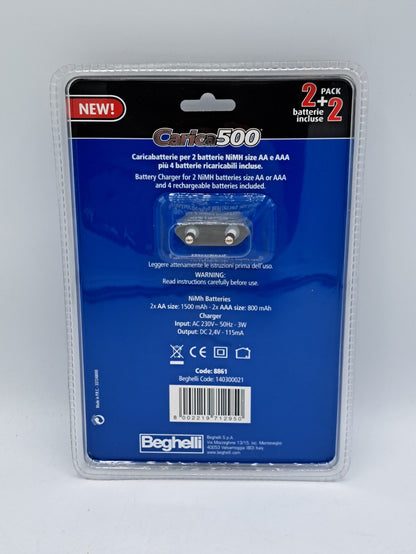 Beghelli 8861 Carica500 Ladegerät inkl. Batterien Schnellladegerät