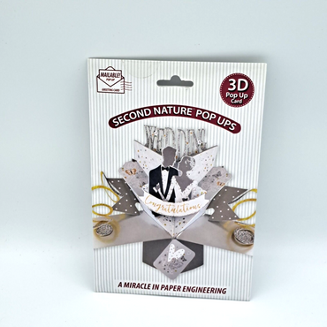 Second Nature Pop Ups 3D Pop Up Card Hochzeit