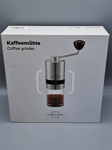 SILBERTHAL Manuelle Kaffeemühle mit Kegelmahlwerk aus Edelstahl