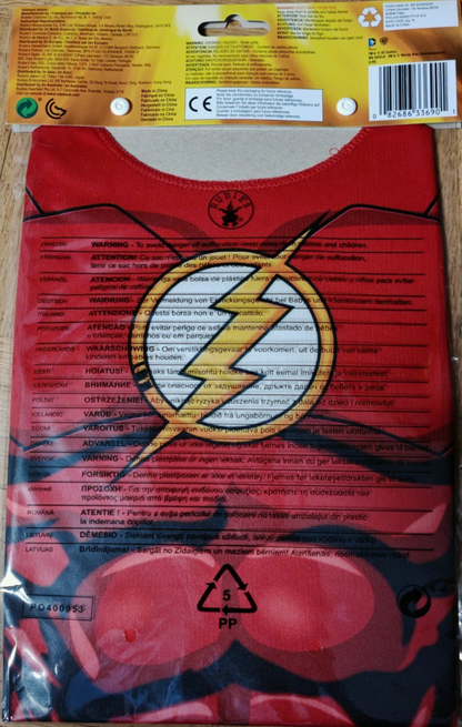 Rubie's DC Comics The Flash Kostüm Set Kinder 3-6 Jahre Weste Maske 33690