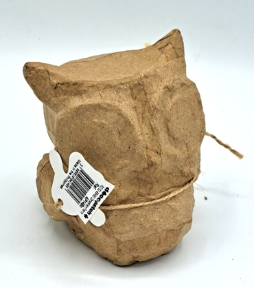 Eule Pappmaché 13,5x10x15cm Größe S, Dekoration
