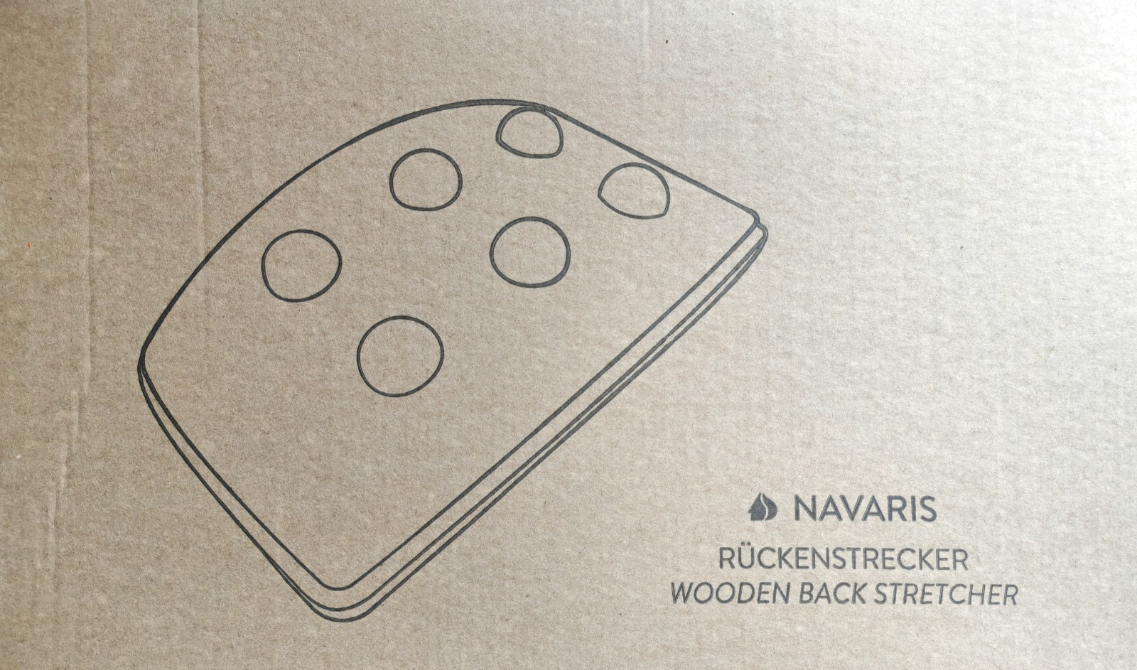 Navaris Rückenstrecker Holz Rückendehner Nackenstrecker Trainer