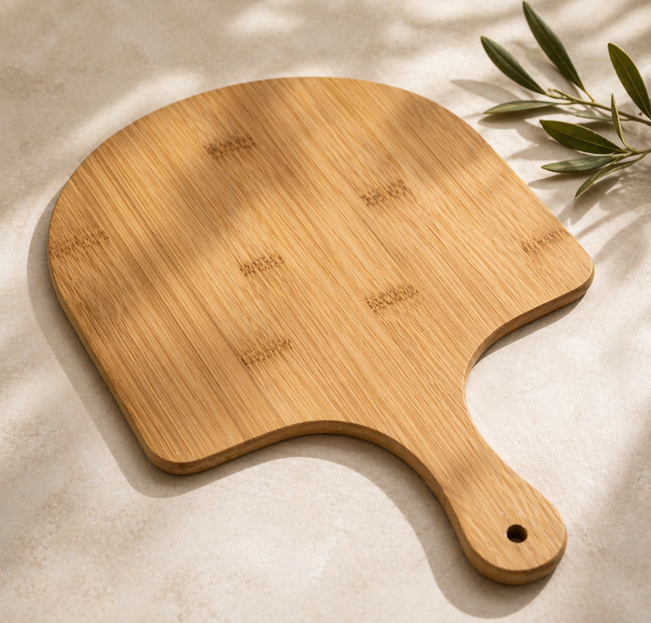 Pizzaschieber Holz 31x27cm Pizzaschaufel Pizza Backen Ofen Zubehör Griff