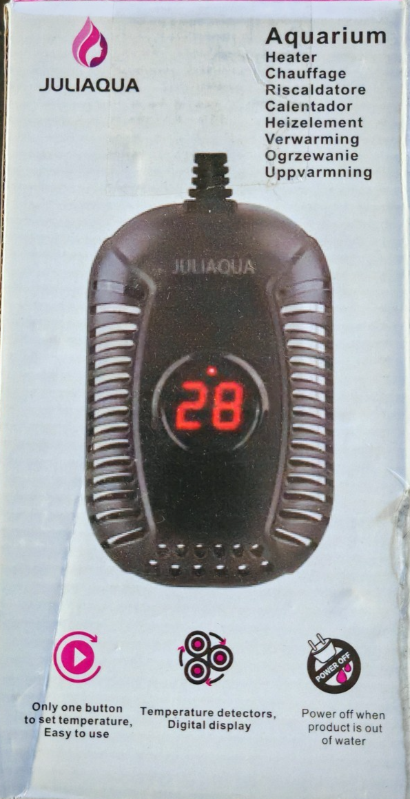 Juliaqua Aquarium Heizelement AC220-240V Regelheizer Heizstab Aquarium Heizer A6