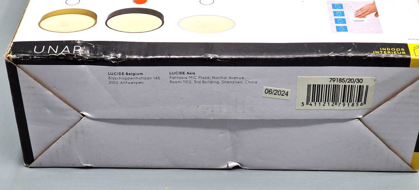 Lucide Deckenlampe Schwarz Ø20 cm Wohnzimmerlampe Modern Beleuchtung