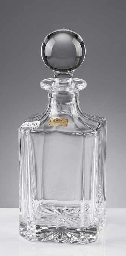 Original Joska Waldglashütte Schnapsflasche 20cm Glas Rar Sammlerstück