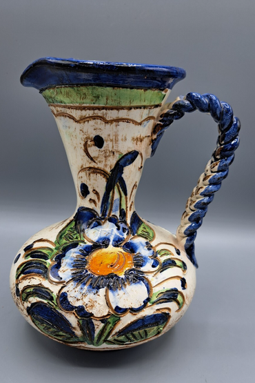 Keramik Vase, Höhe 15 cm, Kunst, Antiquität