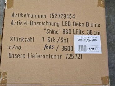 LED-Deko Blume "Shine" 960 LEDs, 38 cm
