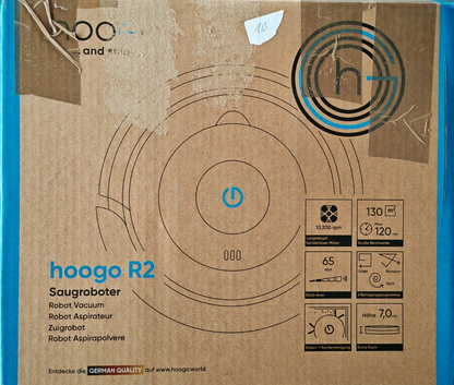 hoogo R2 Saugroboter Staubsauger Roboter 120 Min Akku 7cm flach Smart C06