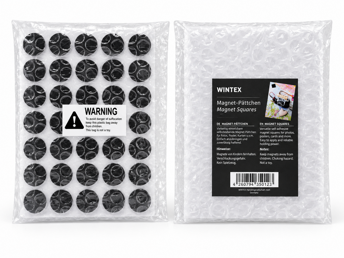 WINTEX Magnetplättchen 70 Stück Ø 18 mm rund starke Haftmagnete Magnete D8