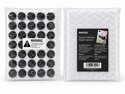 WINTEX Magnetplättchen 70 Stück Ø 18 mm rund starke Haftmagnete Magnete D8