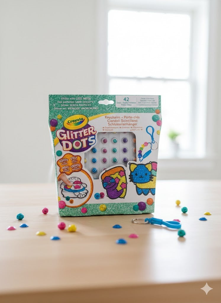 Crayola Glitter Dots Magische Schmetterlinge Set Mosaik Bastelset mit Glitter