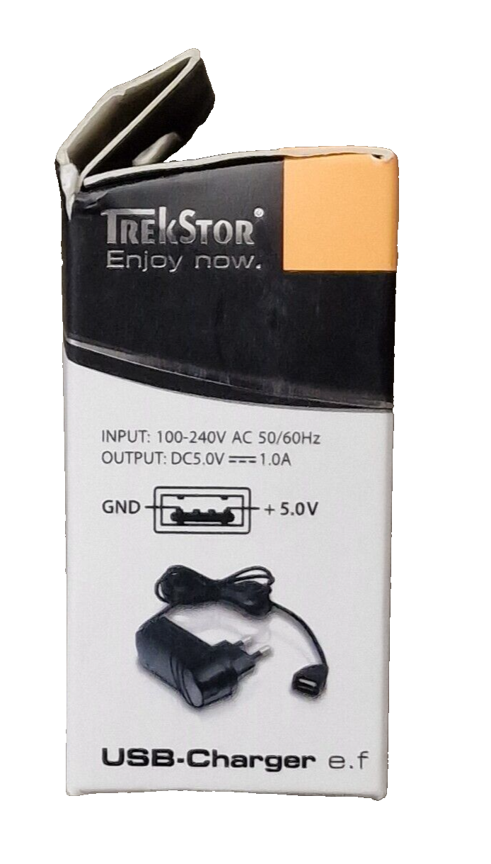TrekStor USB Ladegerät USB Anschluss Buchse LED Indikator Netzteil Adapter A