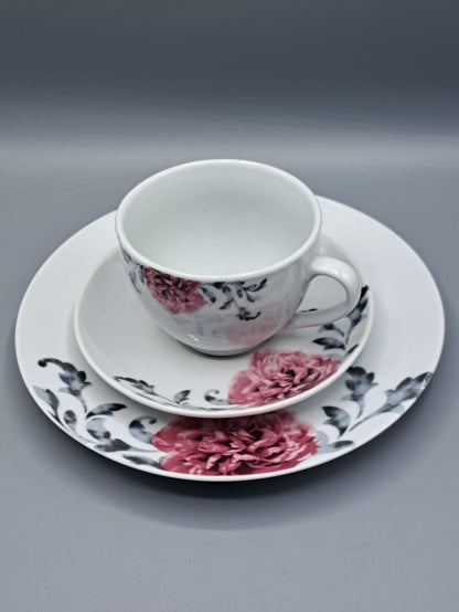 Arte Viva Design Teller & Kaffeeservice 18-teilig COMO Set 6 Personen Nostalgie