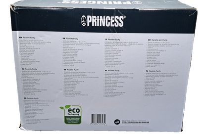 PRINCESS 162660 Purify Raclettegrill Tischgrill Elektrogrill 8 Personen 1500 W