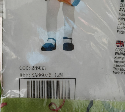 Atosa Baby Tiger Kostüm 6-12 Monate Tierkostüm Fasching Karneval Kinder G