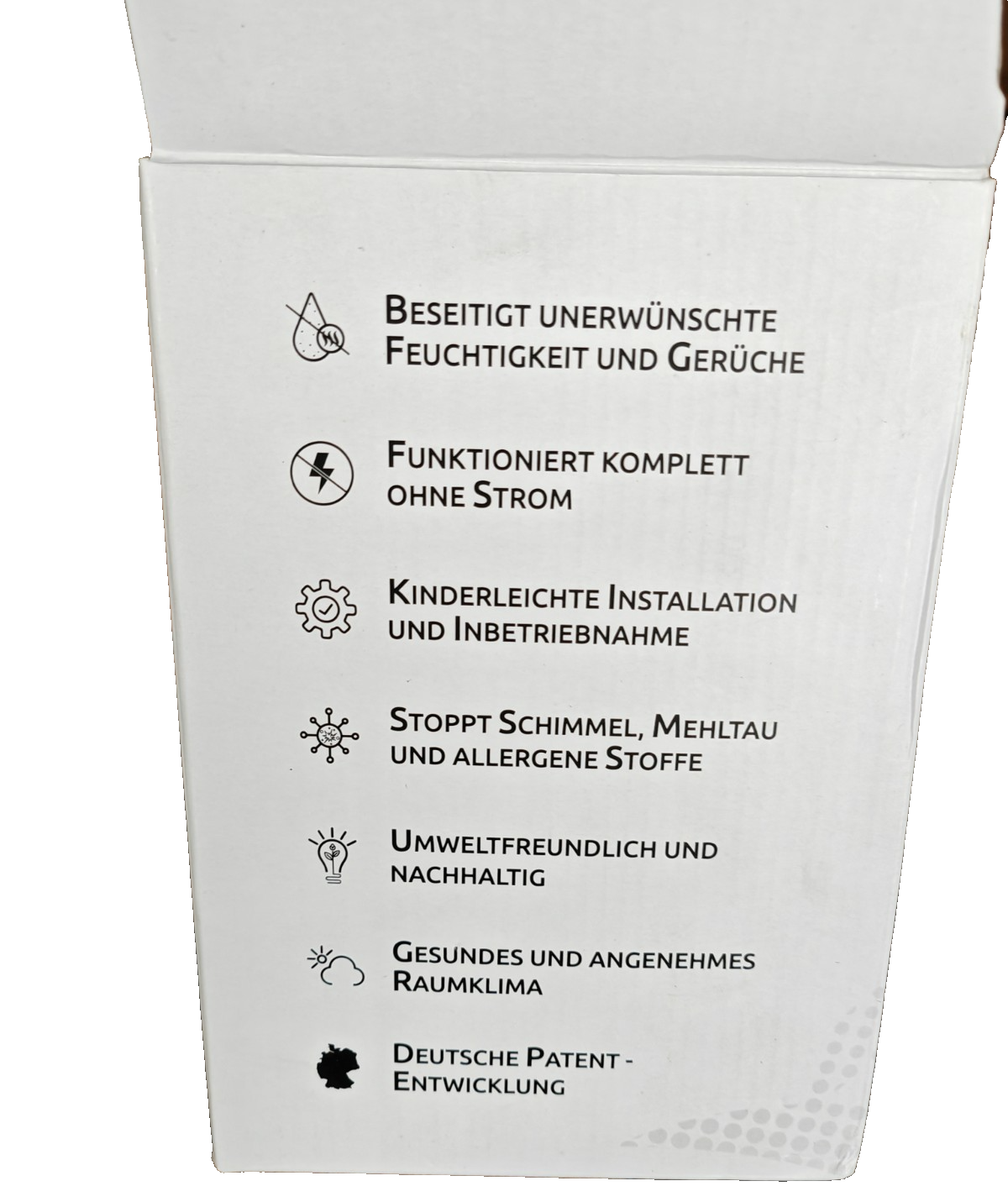 BonAura AirOne Luftentfeuchter 680g Granulat 23m² 1L ohne Strom Off White HA28