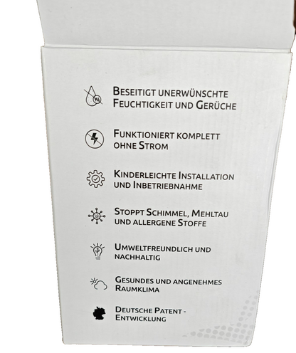 BonAura AirOne Luftentfeuchter 680g Granulat 23m² 1L ohne Strom Off White HA28