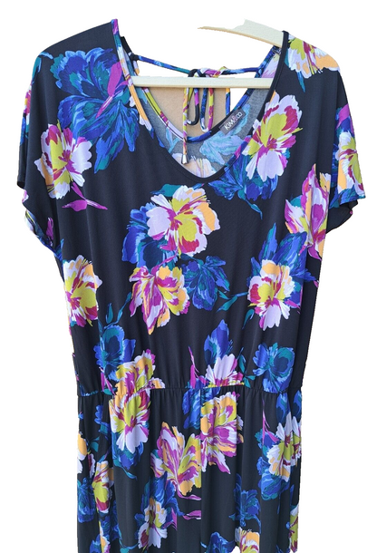 KIM & CO. Jumpsuit Brazil Knit Jersey 2 Eingrifftaschen Schwarz gemustert Größe