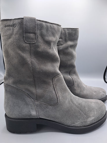 Geox D846RB Damenstiefel Grau Gr. 40 Respira Komfort Boots